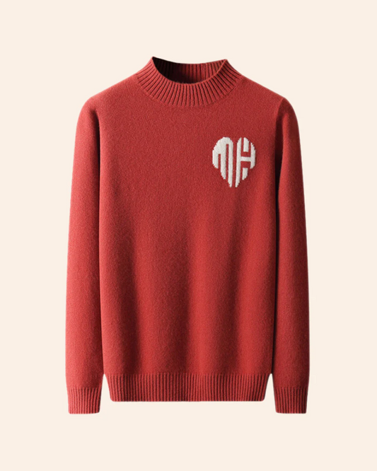 Maglione con cuore in cashmere Bora Bora