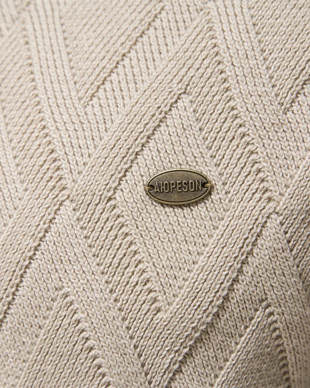 Maglione da uomo con motivo a quadri V2